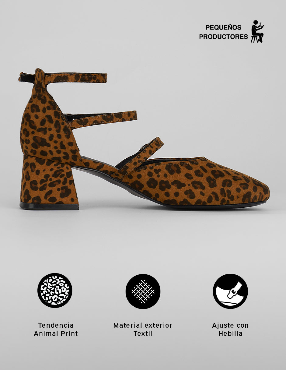 Zapatillas Print en Textil – Animal print