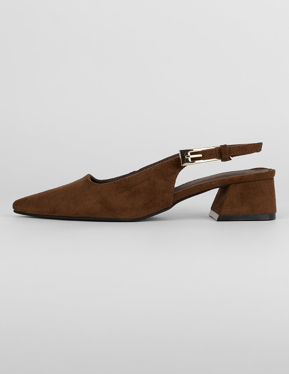 Zapatillas Exterior Gamuza Color Café Para Mujer De RBCOLLECTION