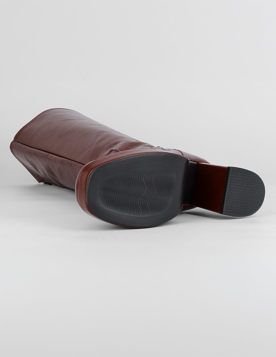 Botas altas Hella en Piel vegana – Rojo