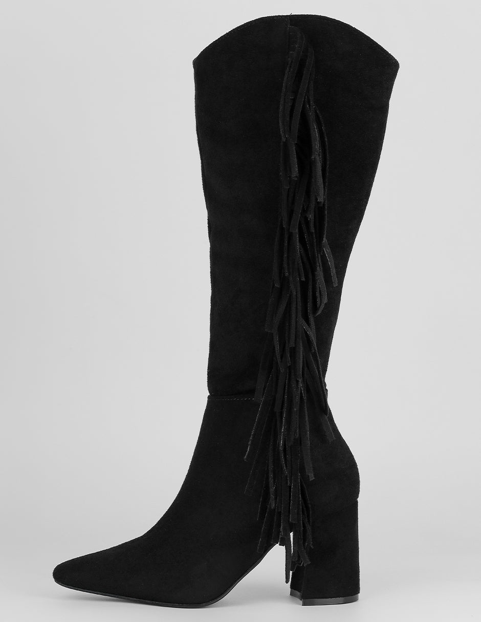 Botas altas Exterior Gamuza Color Negro Para Mujer De RBCOLLECTION
