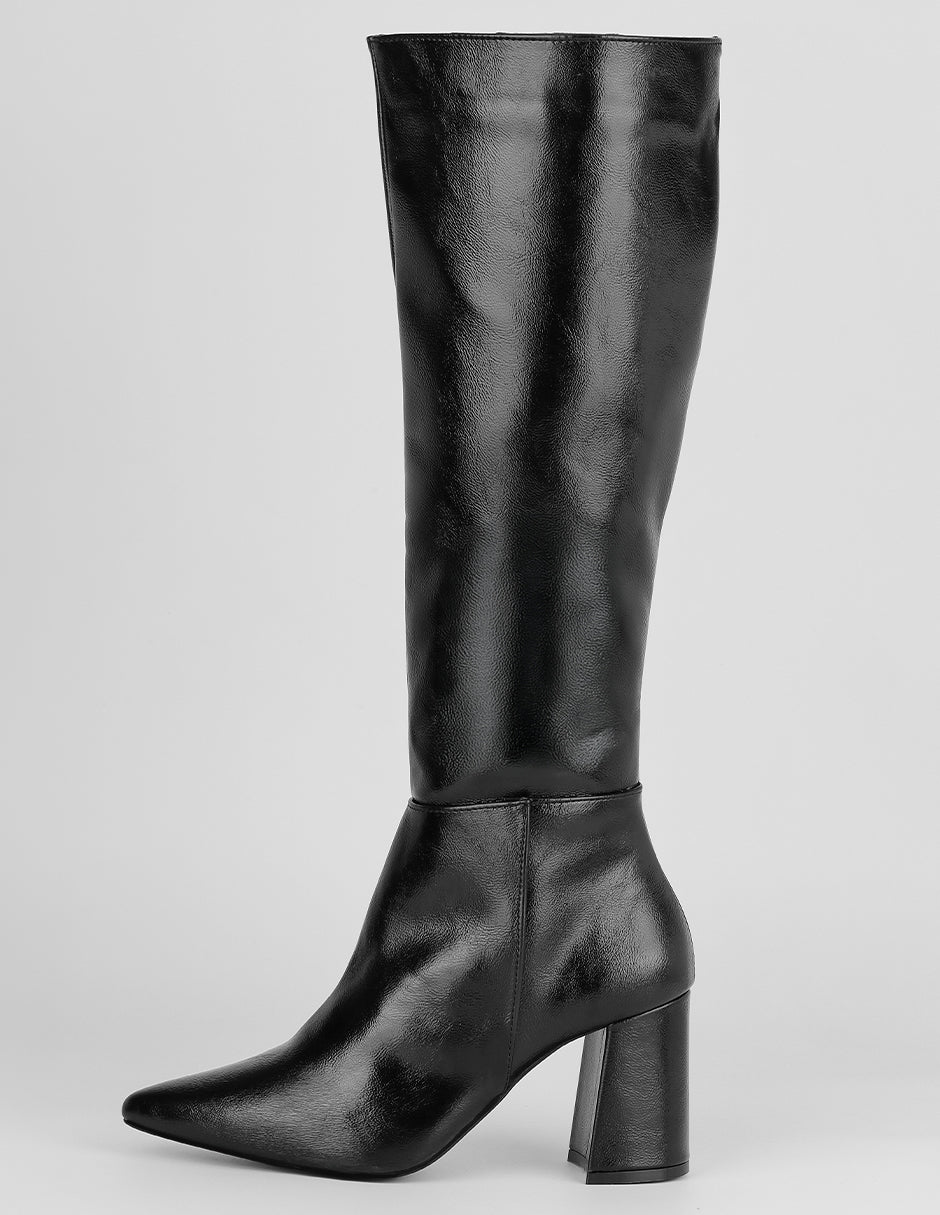 Botas altas Exterior Piel vegana Color Negro Para Mujer De RBCOLLECTION