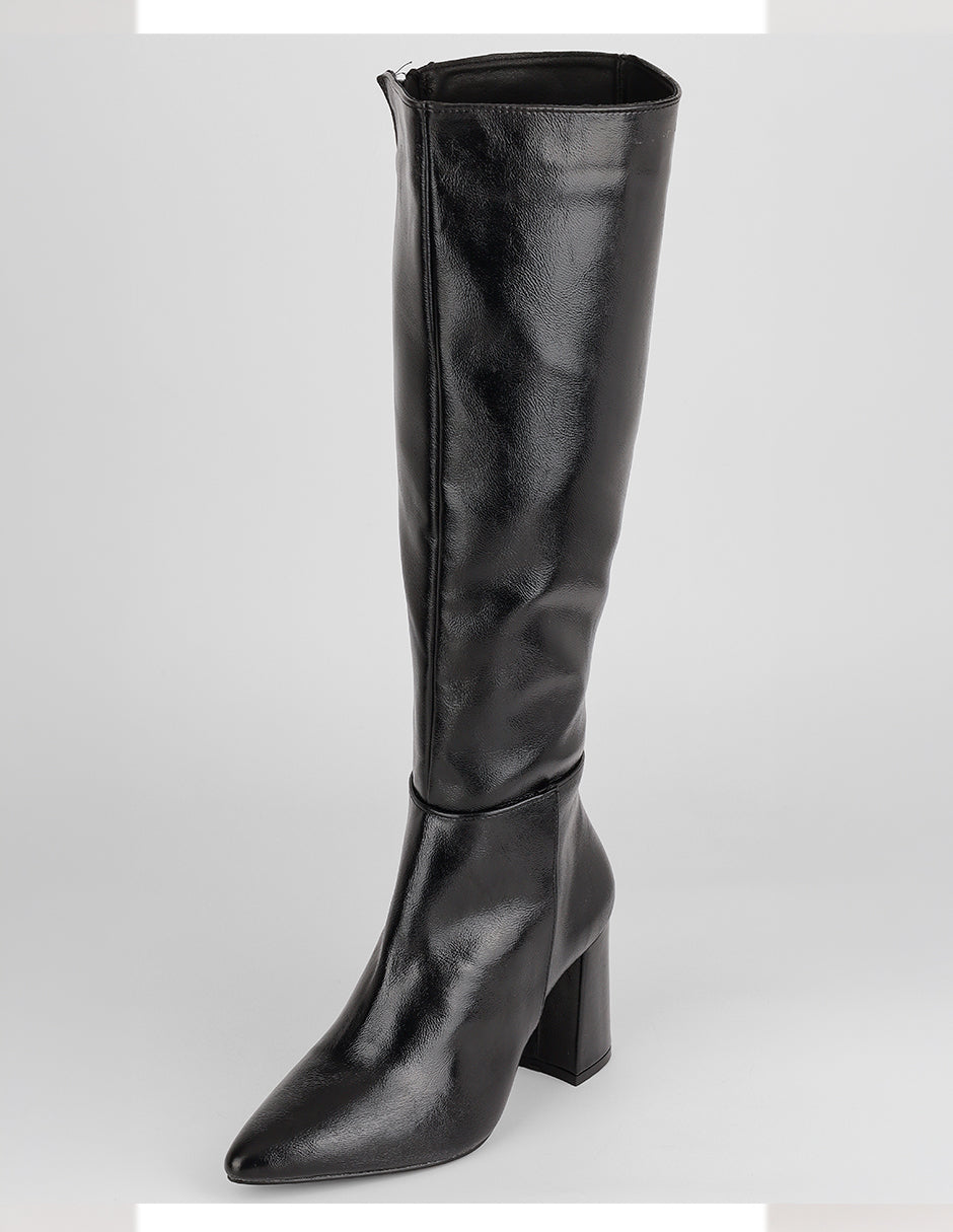 Botas altas Hella en Piel vegana – Negro