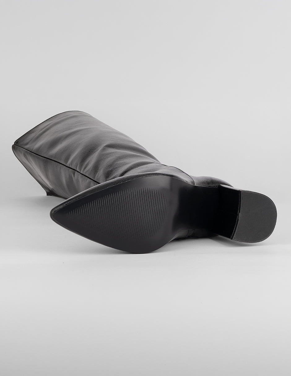 Botas altas Hella en Piel vegana – Negro