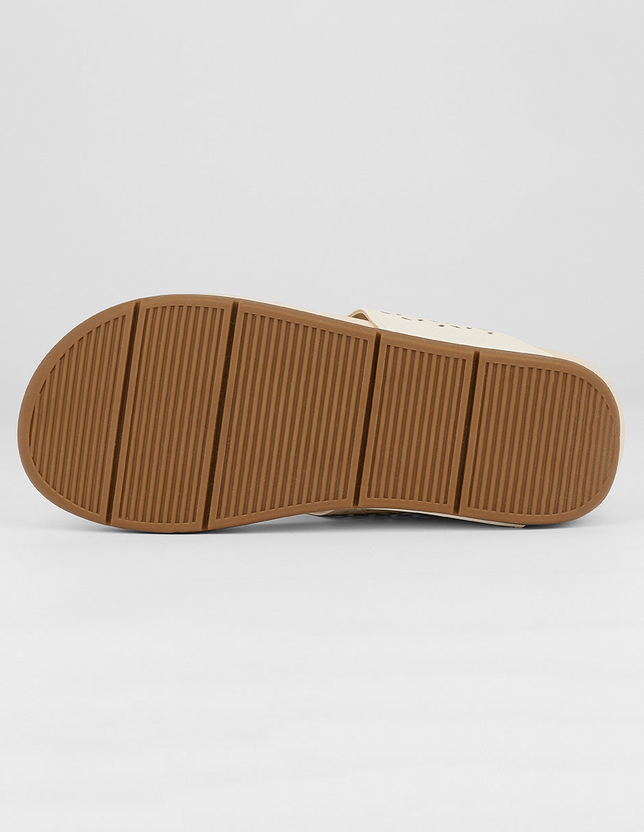 Sandalias con plataforma Naia en Piel vegana – Blanco