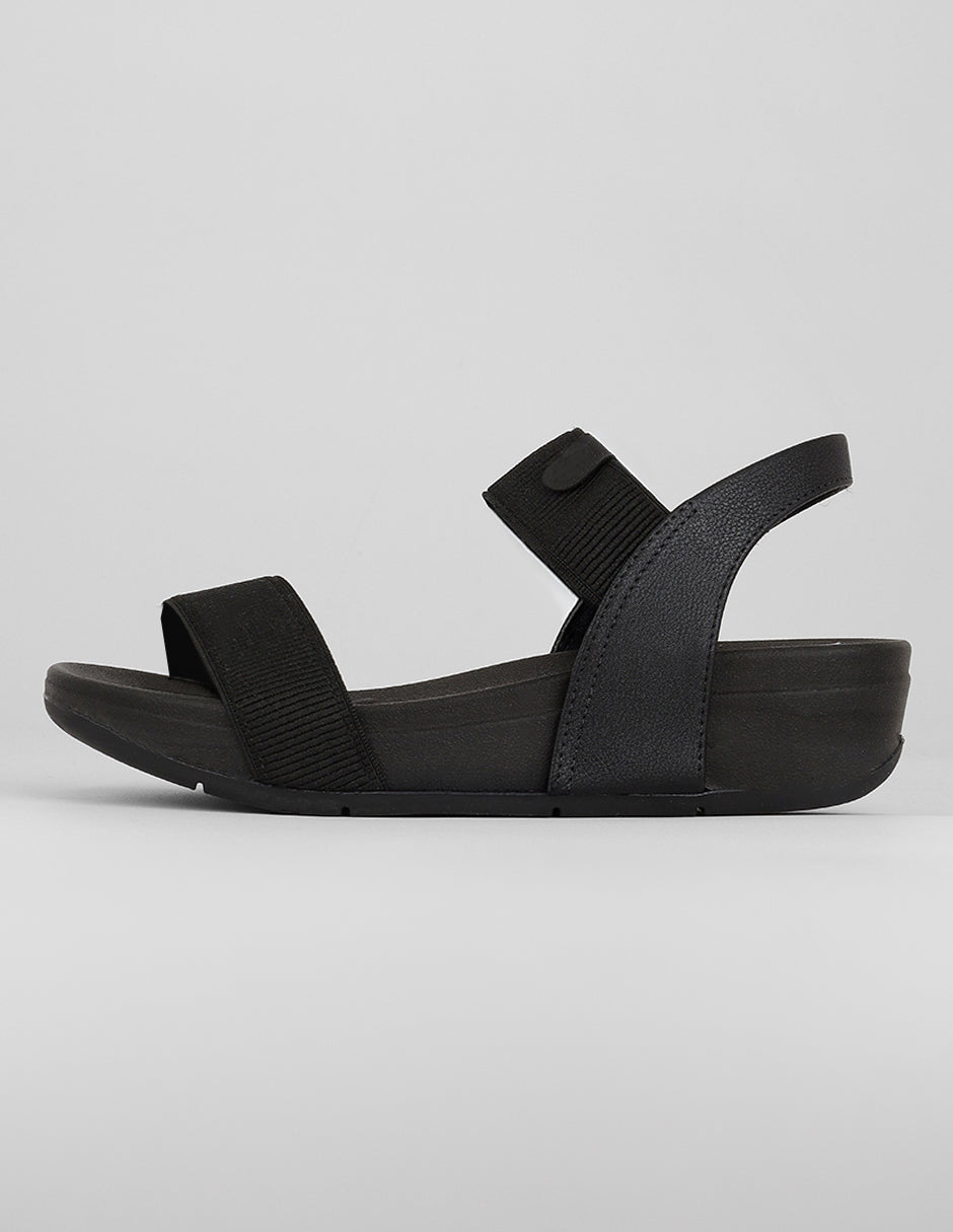 Sandalias con plataforma Exterior Textil Color Negro Para Mujer De RBCOLLECTION