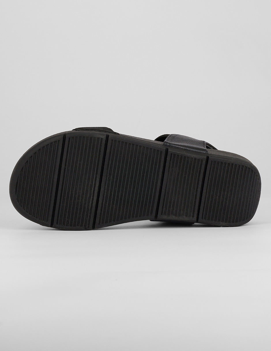 Sandalias con plataforma Naia en Textil – Negro