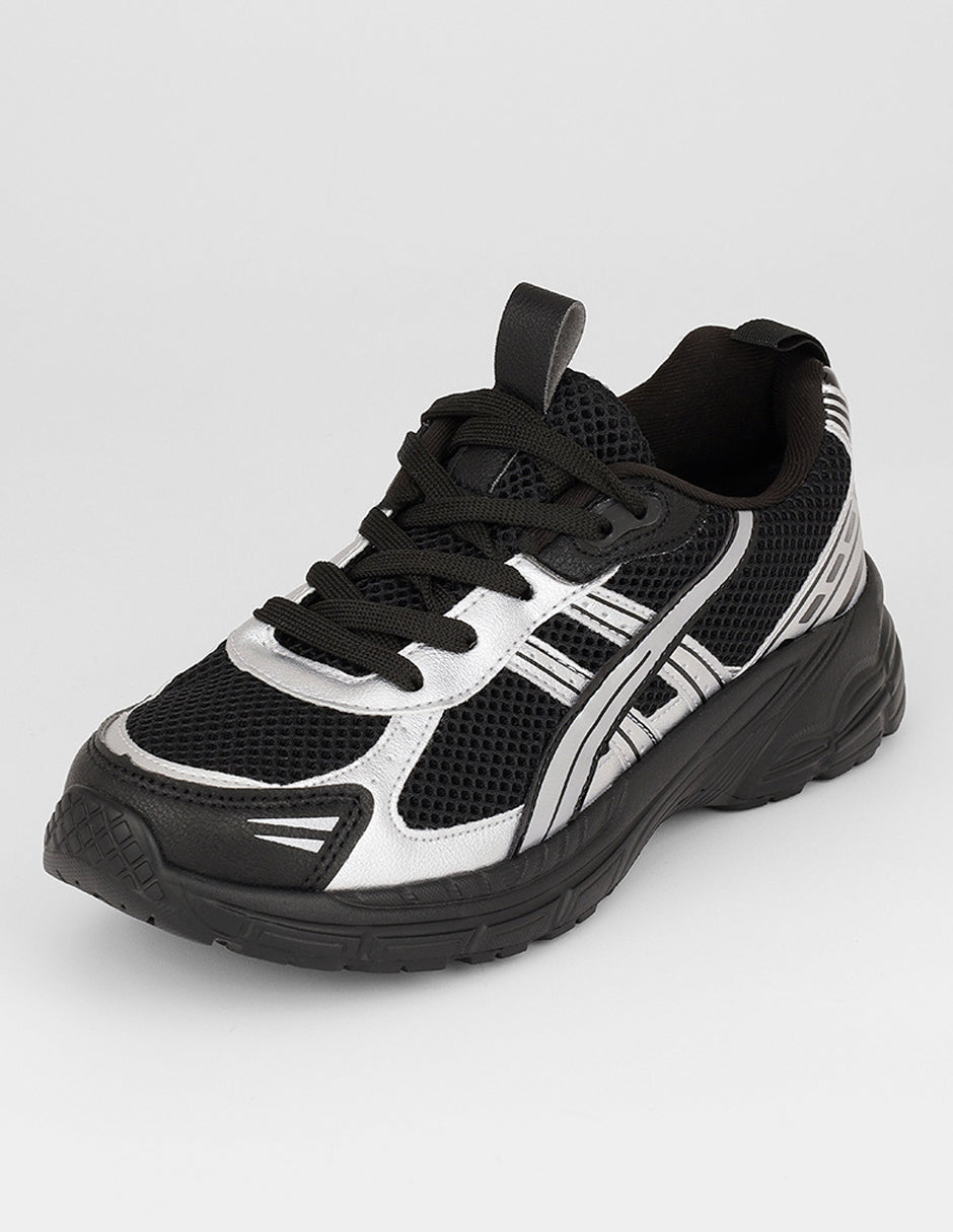 Tenis tipo deportivo  Xoxo en Textil – Negro
