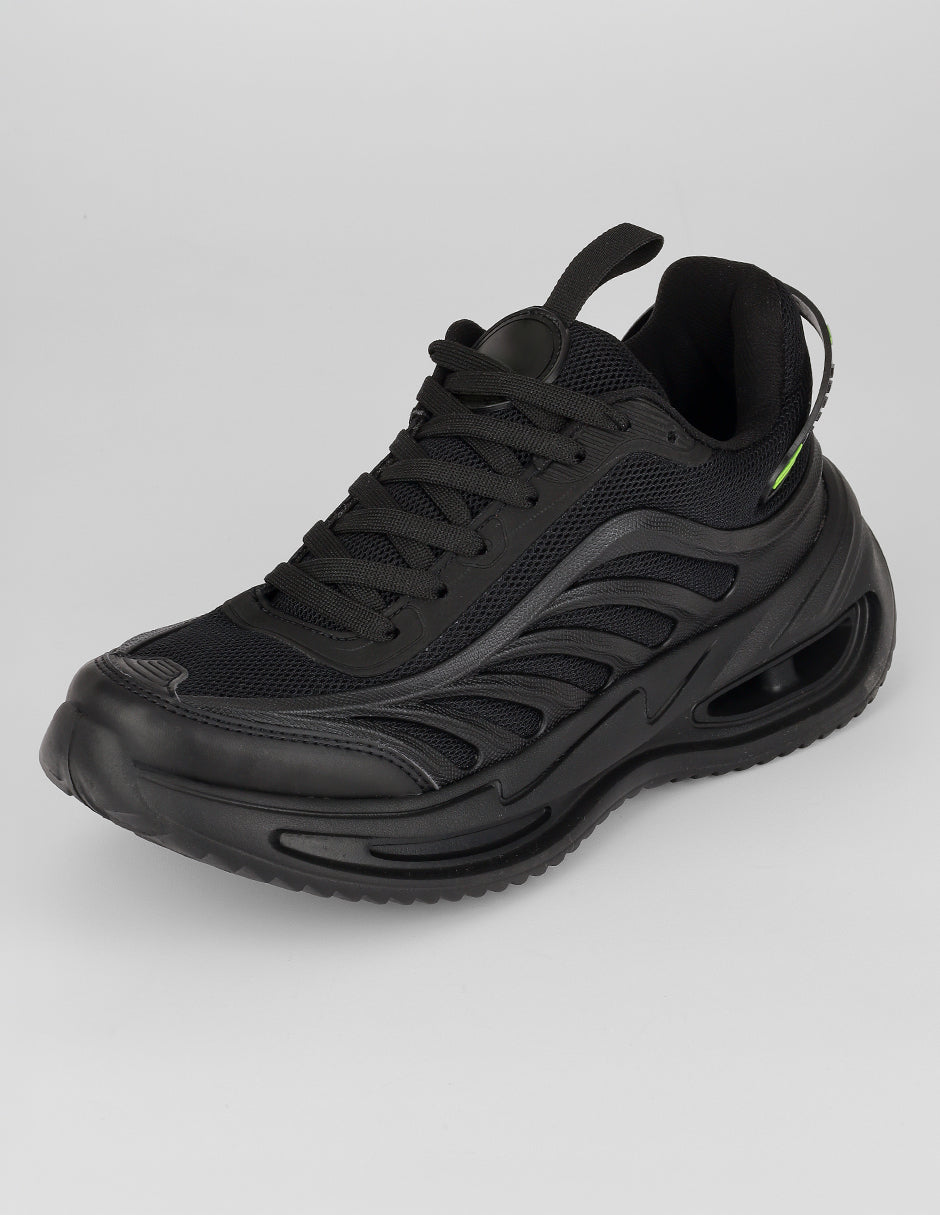 Tenis tipo deportivo Sport en Textil – Negro