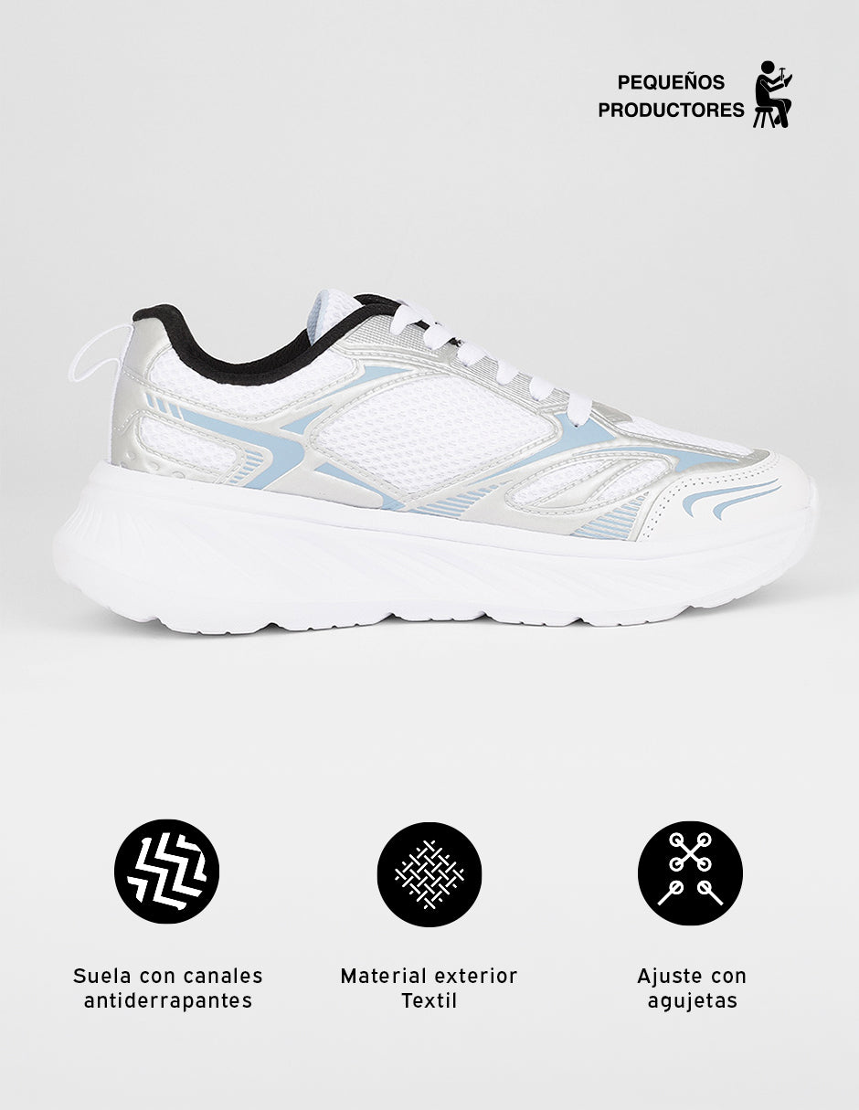 Tenis para entrenamiento  Star en Textil – Blanco