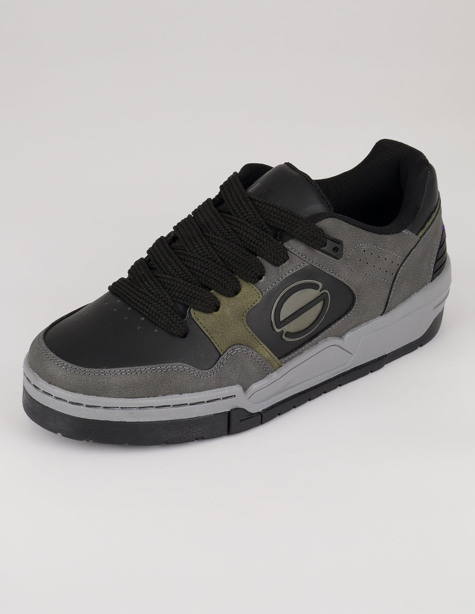 Tenis con cordones Star en Piel vegana – Negro