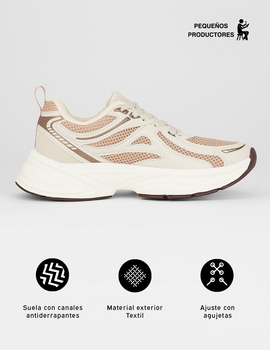Tenis para entrenamiento  Star en Textil – Beige