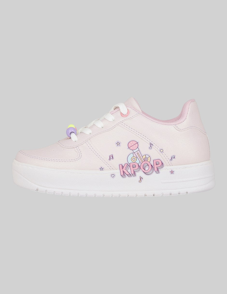 Tenis Exterior Sintético Color Morado Para Niña De RBCOLLECTION
