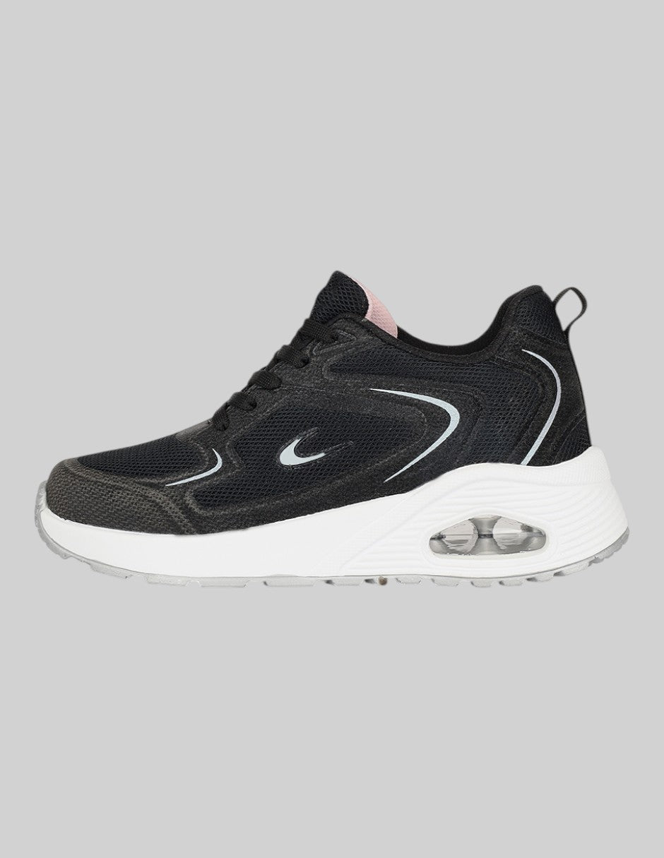 Tenis Exterior Textil Color Negro Para Niña De RBCOLLECTION