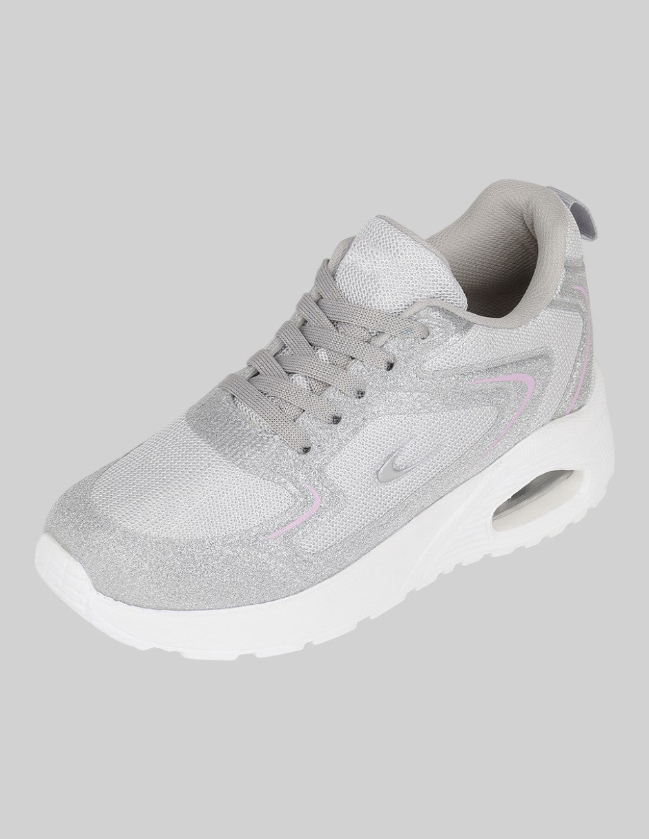 Tenis Kids en Textil – Plateados