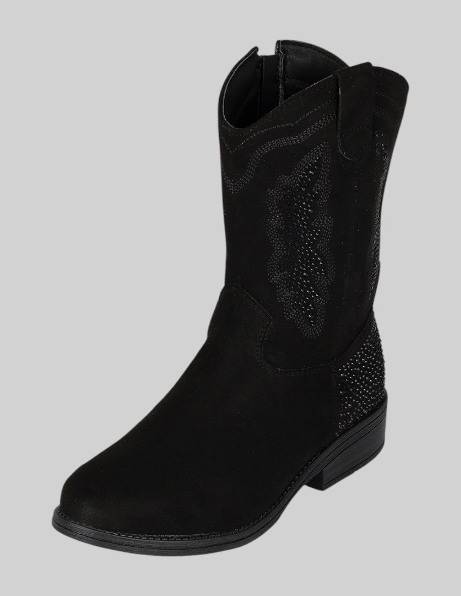 Botas Kids en Textil – Negros