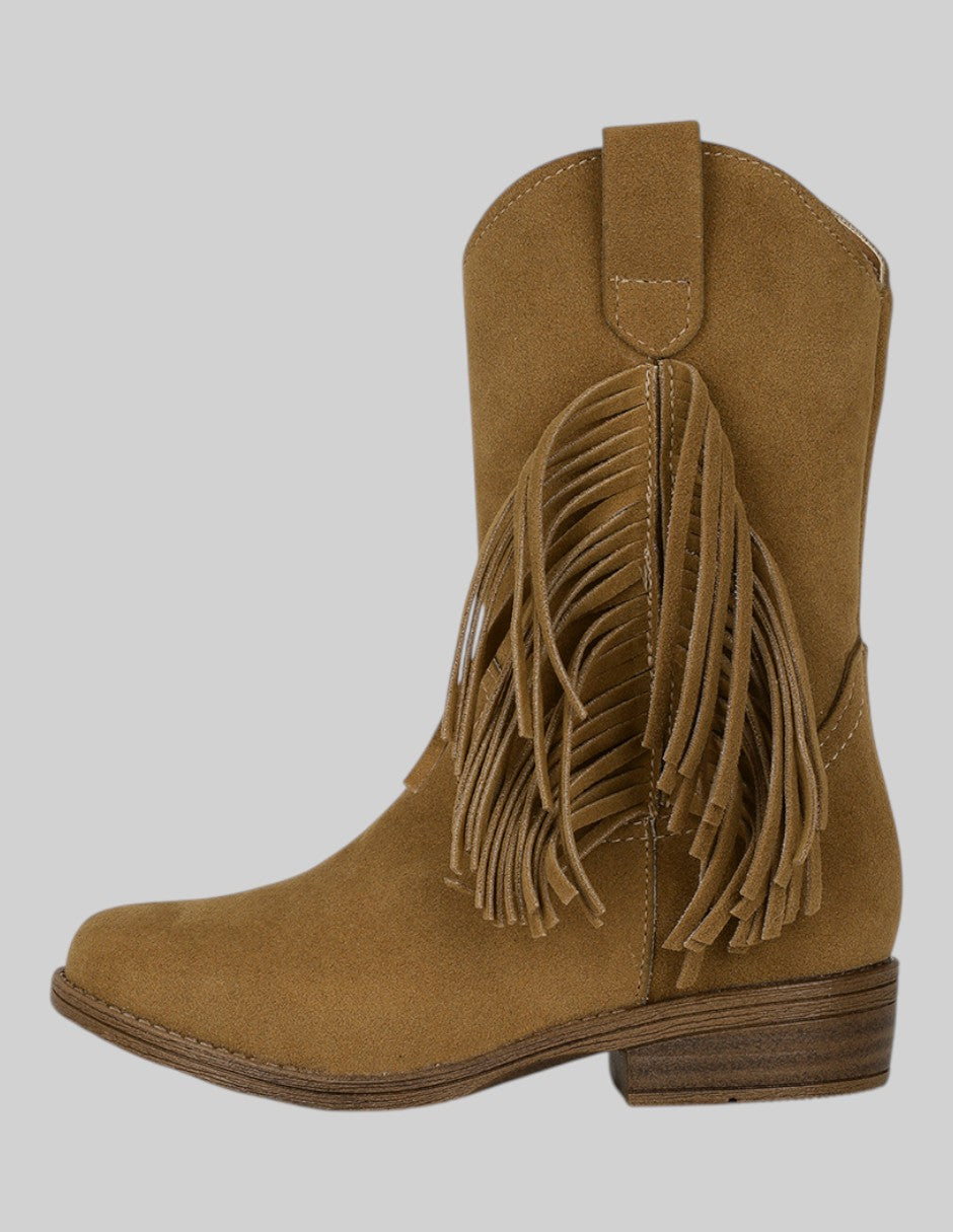 Botas Exterior Textil Color Café Para Niña De RBCOLLECTION