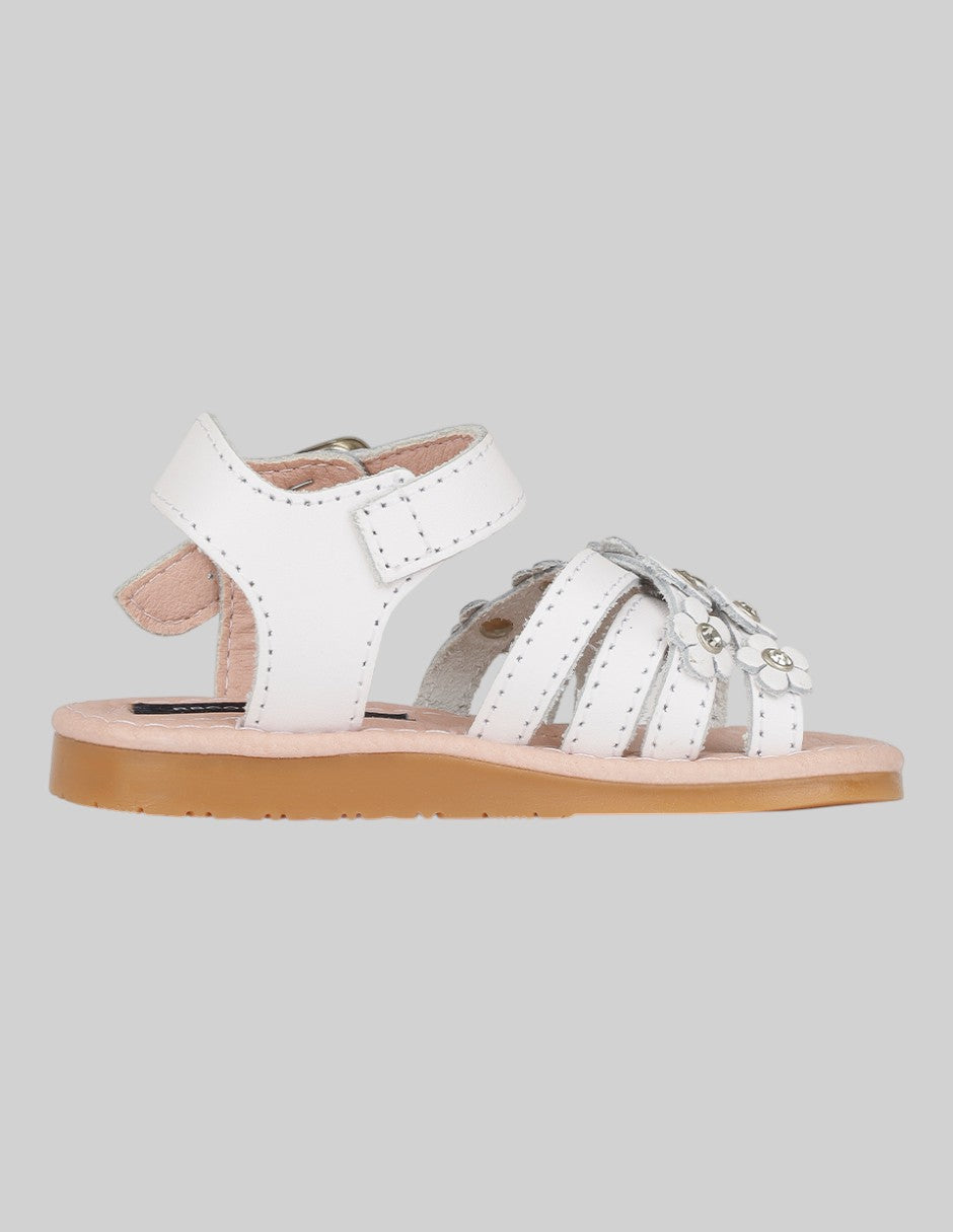 Sandalias Kids en Piel vegana – Blancos