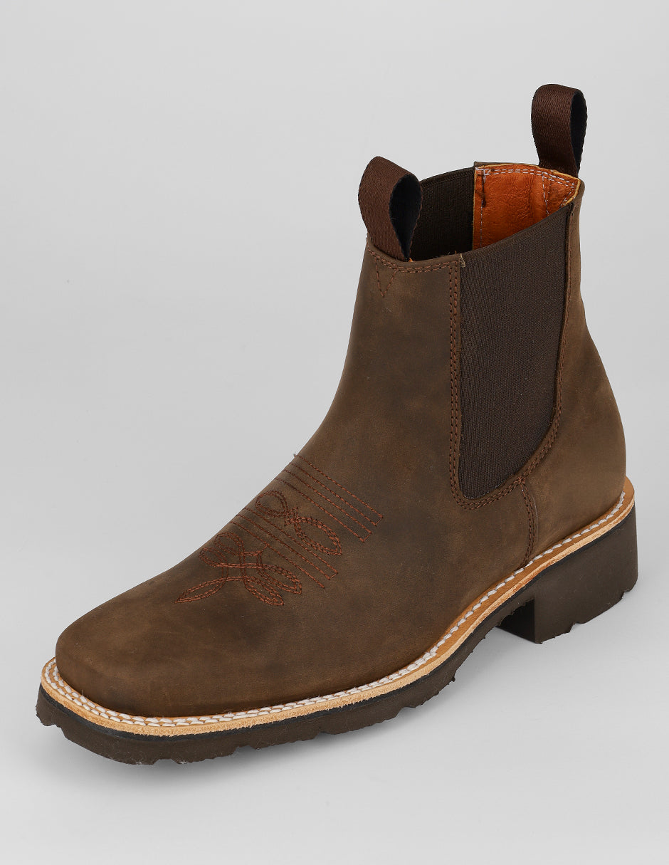Botas casuales West en Piel – Café