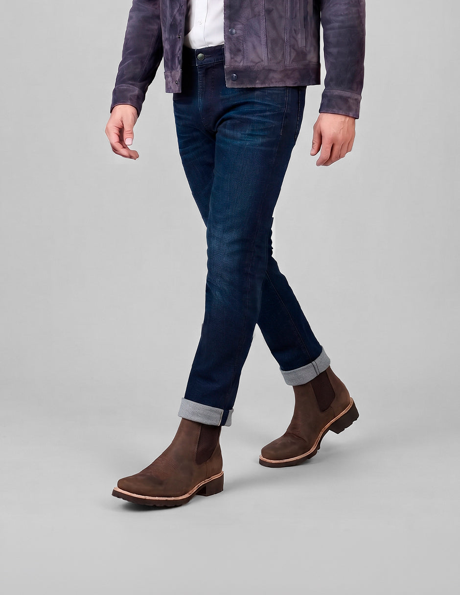 Botas casuales West en Piel – Café