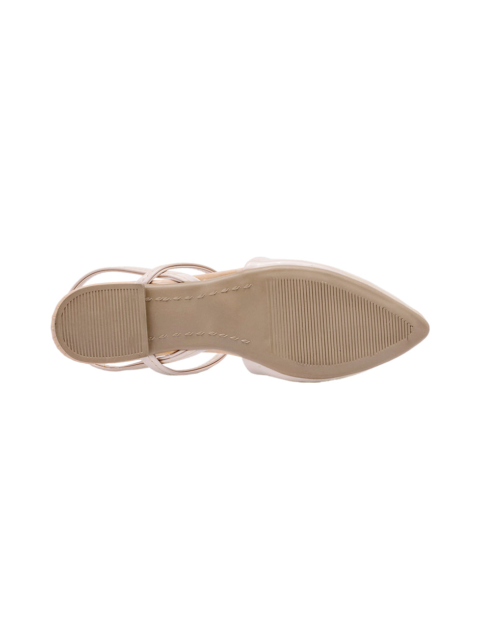 Loafers Color Beige Para Mujer De RBCOLLECTION