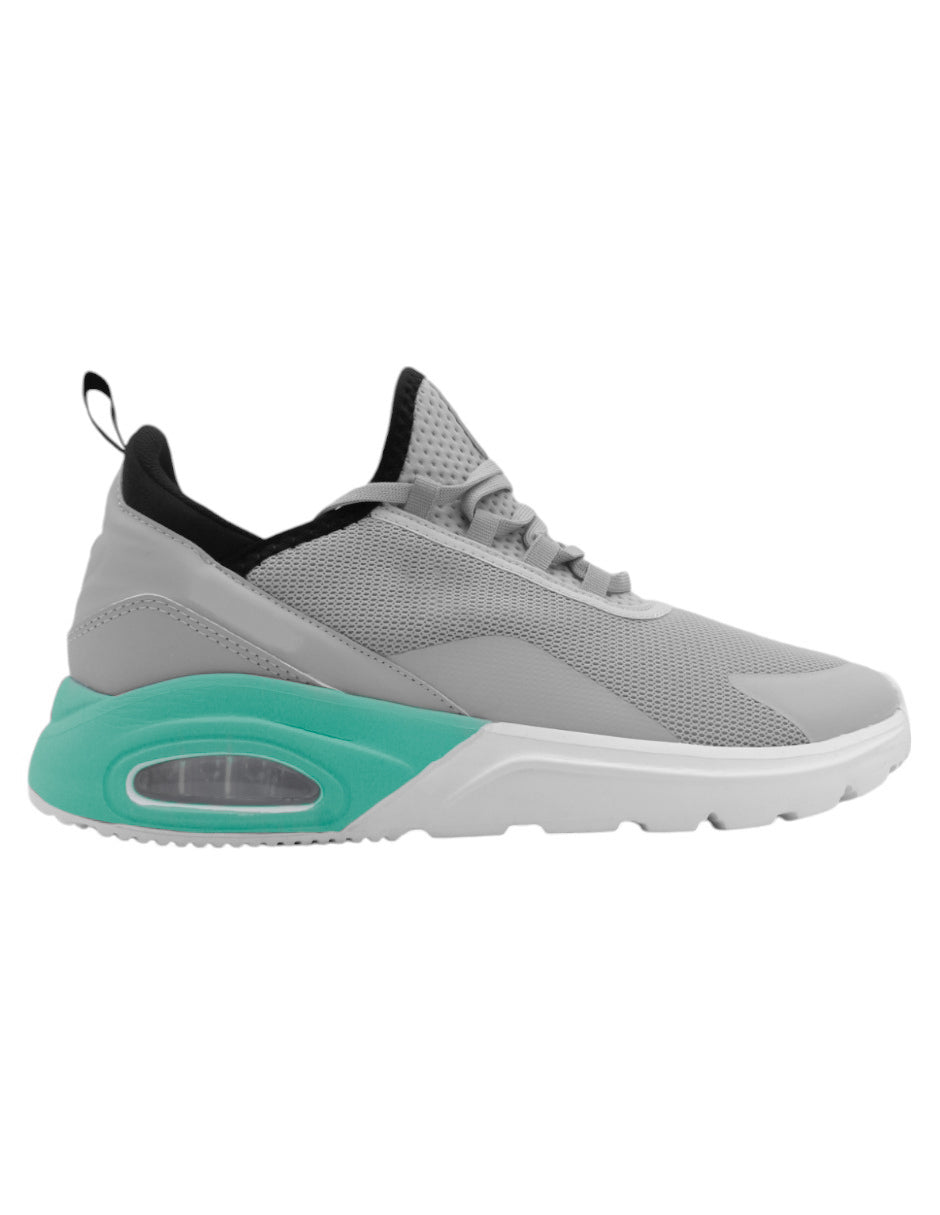 Tenis tipo deportivo Force1 en  Textil - Gris