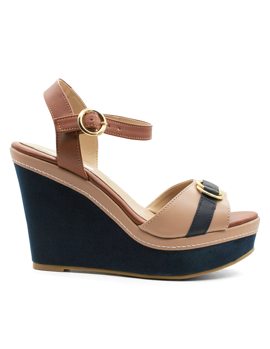 Sandalias con plataforma Exterior Sintético Color Beige Para Mujer De D'Cristian