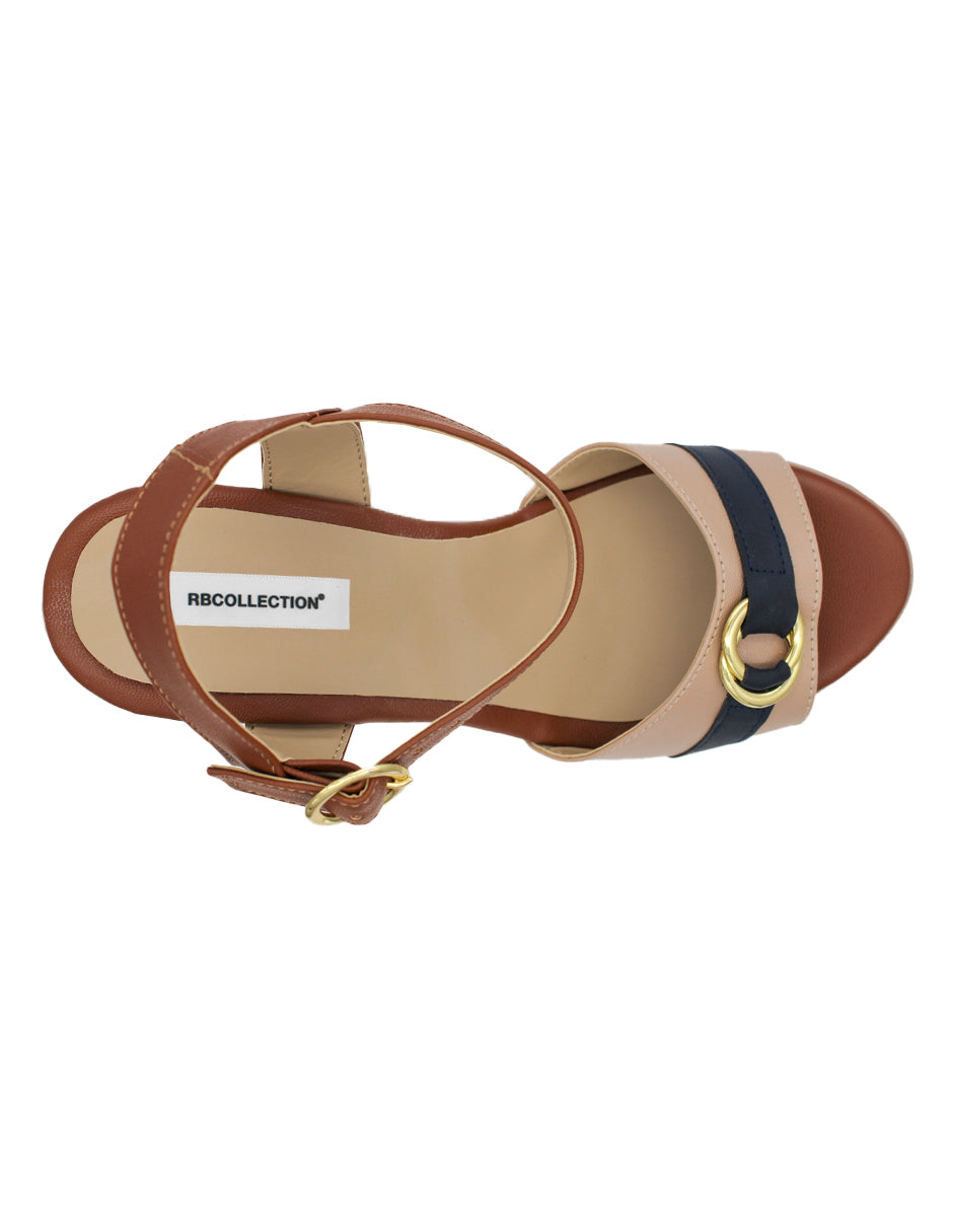 Sandalias con plataforma Exterior Sintético Color Beige Para Mujer De D'Cristian