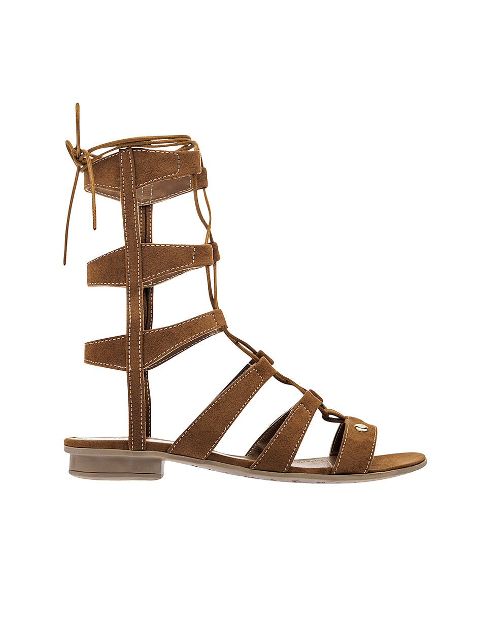 Sandalias de piso Color Camel Para Mujer De RBBASICS