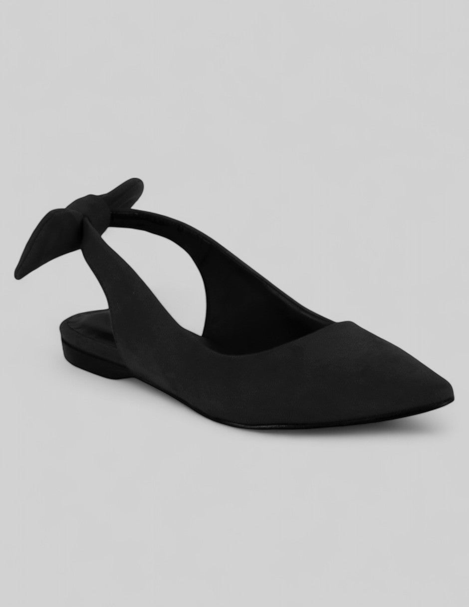 Flats clásicas Exterior Gamuza Color Negro Para Mujer De RBCOLLECTION