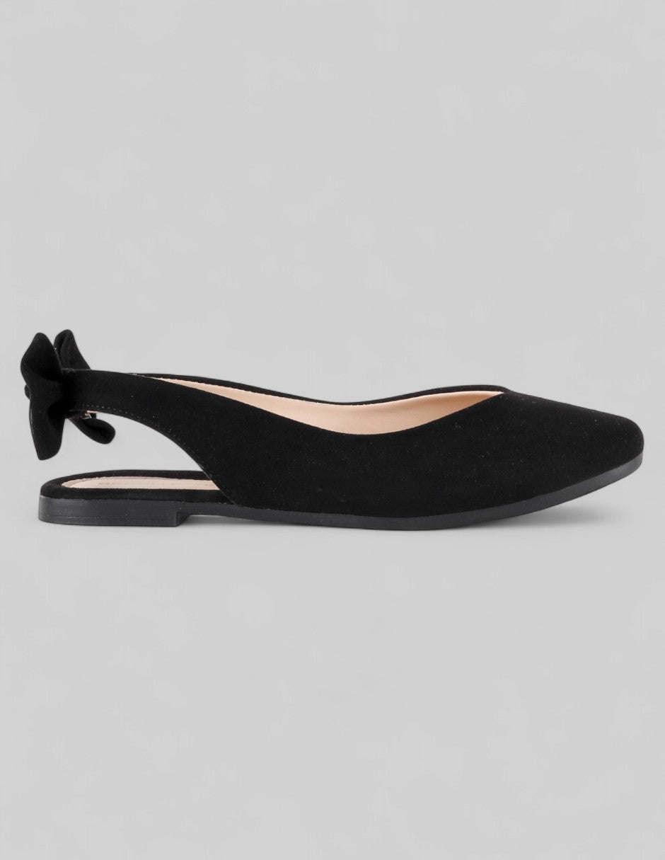 Flats puntales Classy en Textil – Negro