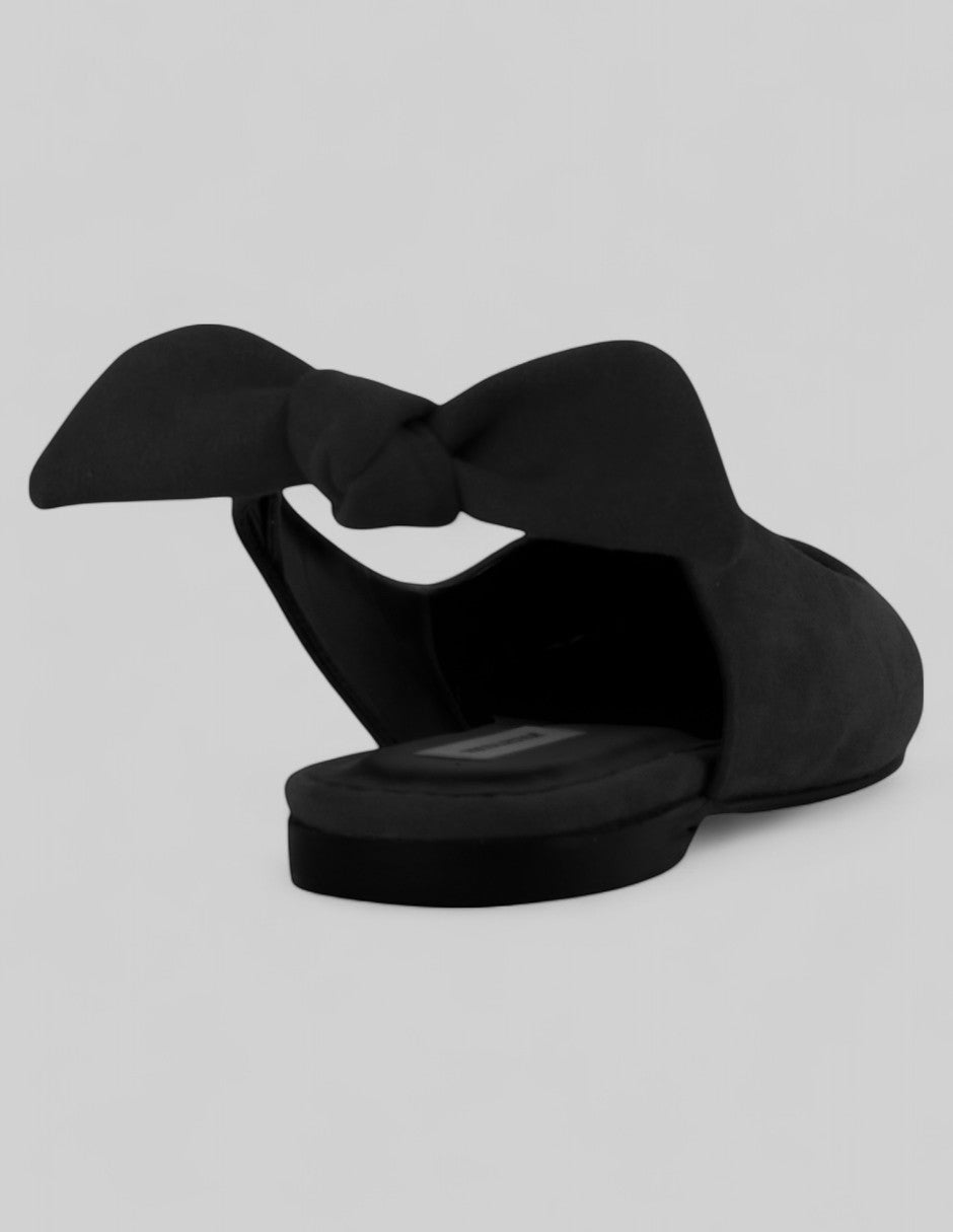 Flats puntales Classy en Gamuza – Negro