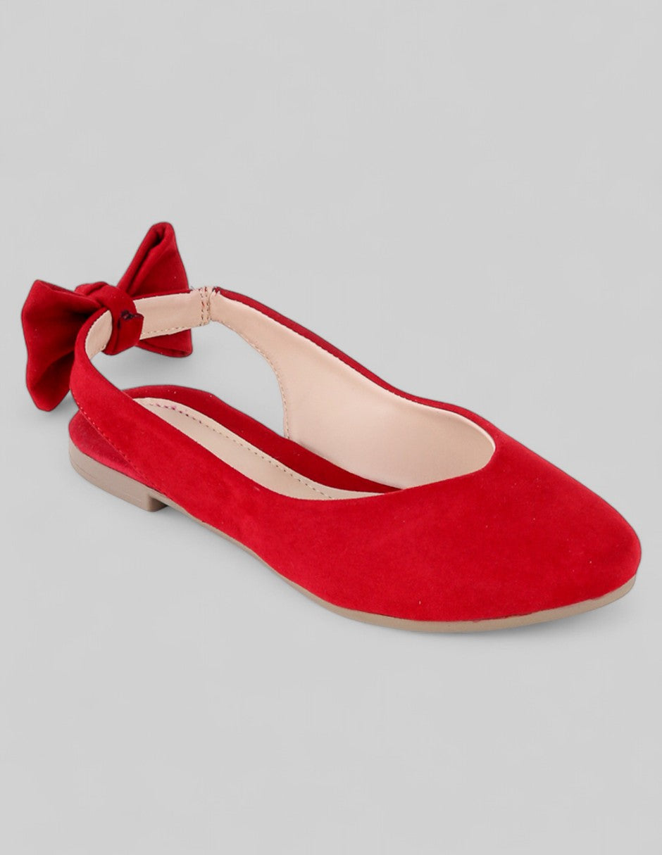 Flats puntales Classy en Textil – Rojo