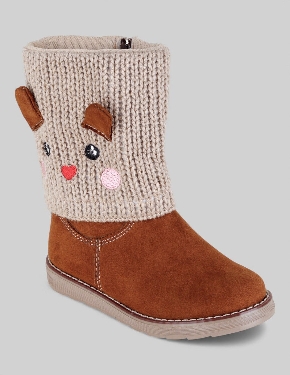 Botas casuales kids en Textil – Café