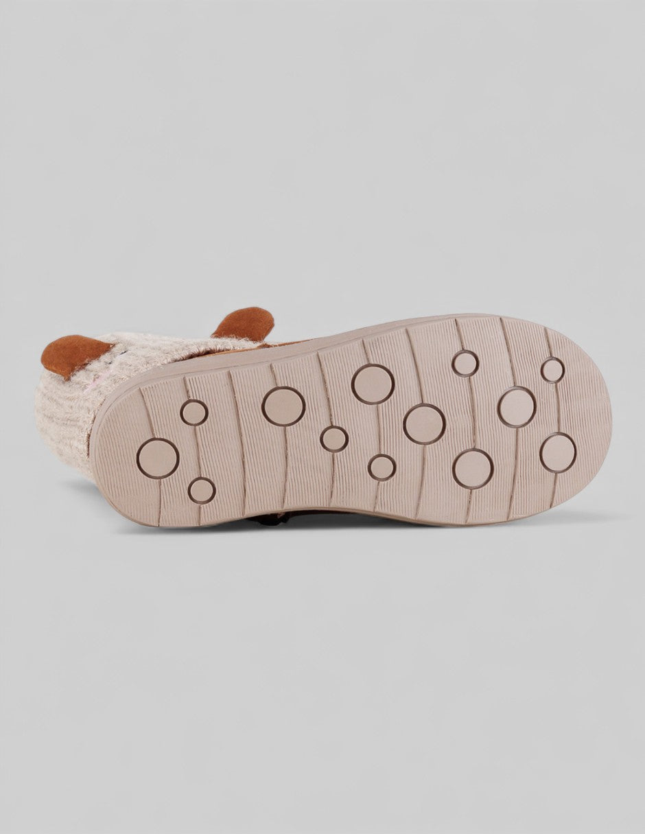 Botas casuales kids en Textil – Café