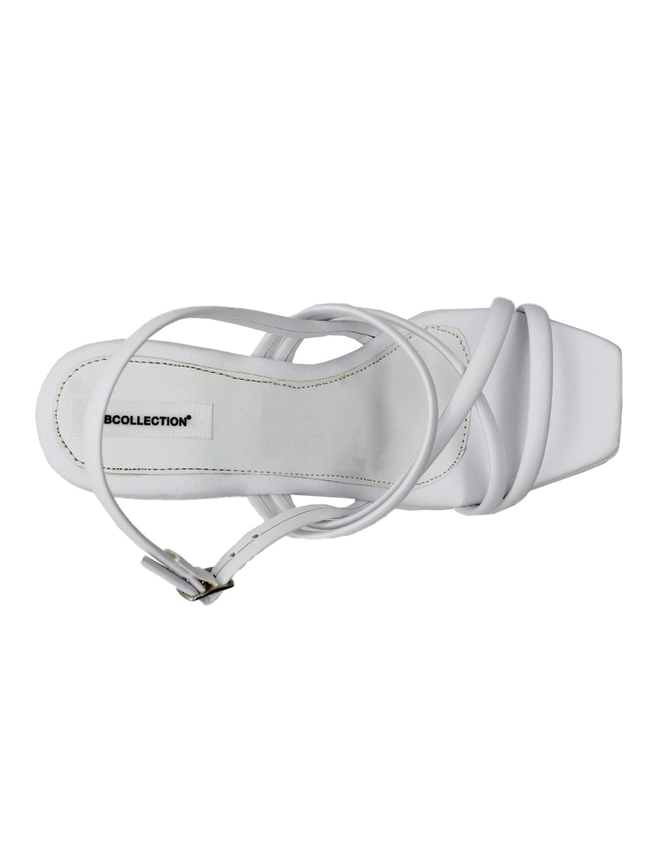 Sandalias con plataforma Exterior Piel sintético Color Blanco Para Mujer De RBCOLLECTION