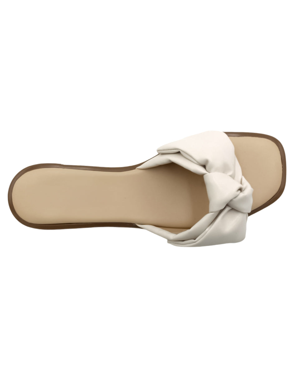 Sandalias de piso en Textil – Blanco