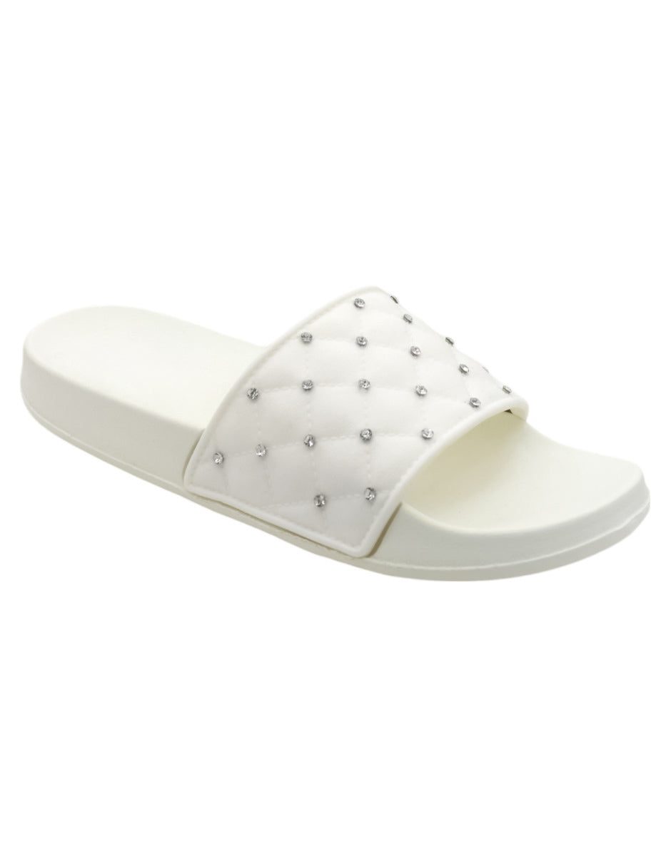 Sandalias de piso Exterior Sintético Color Blanco Para Mujer De RBBASICS