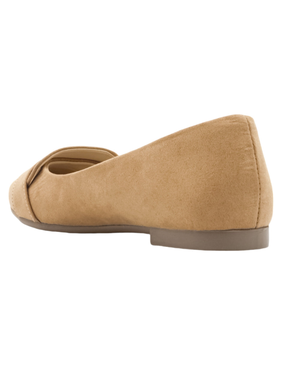 Flats clásicas Exterior Gamuza sintética Color Café Para Mujer De RBBASICS