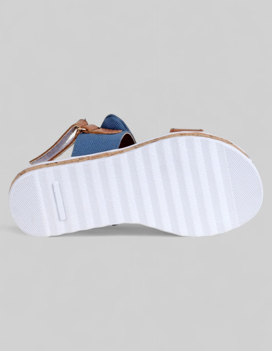 Sandalias Kids  en Piel vegana – Café