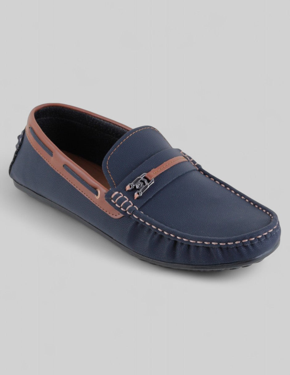 Mocasines Exterior Piel vegana Color Azul Para Hombre De RBBASICS