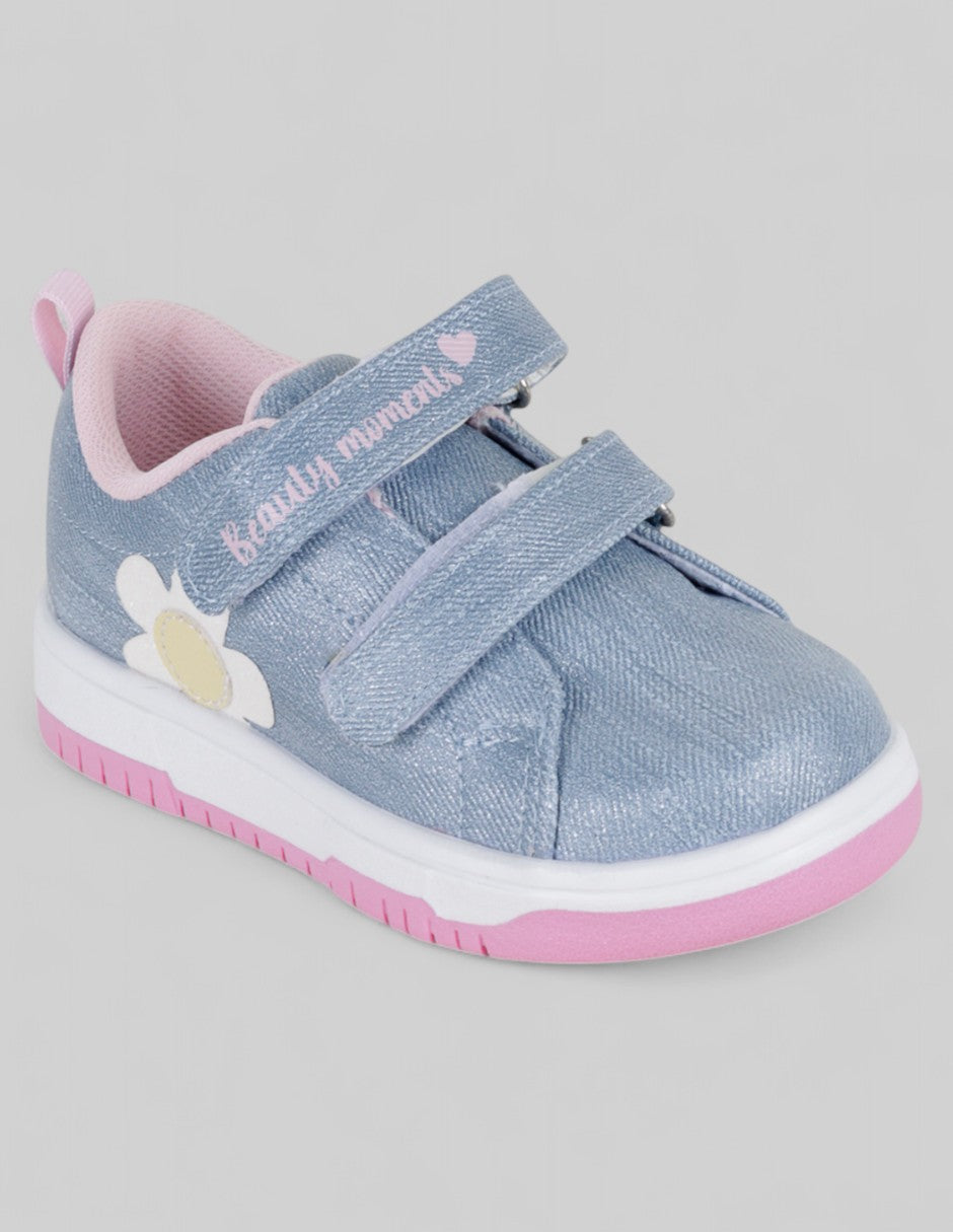 Tenis Kids  en Sintético – Azul