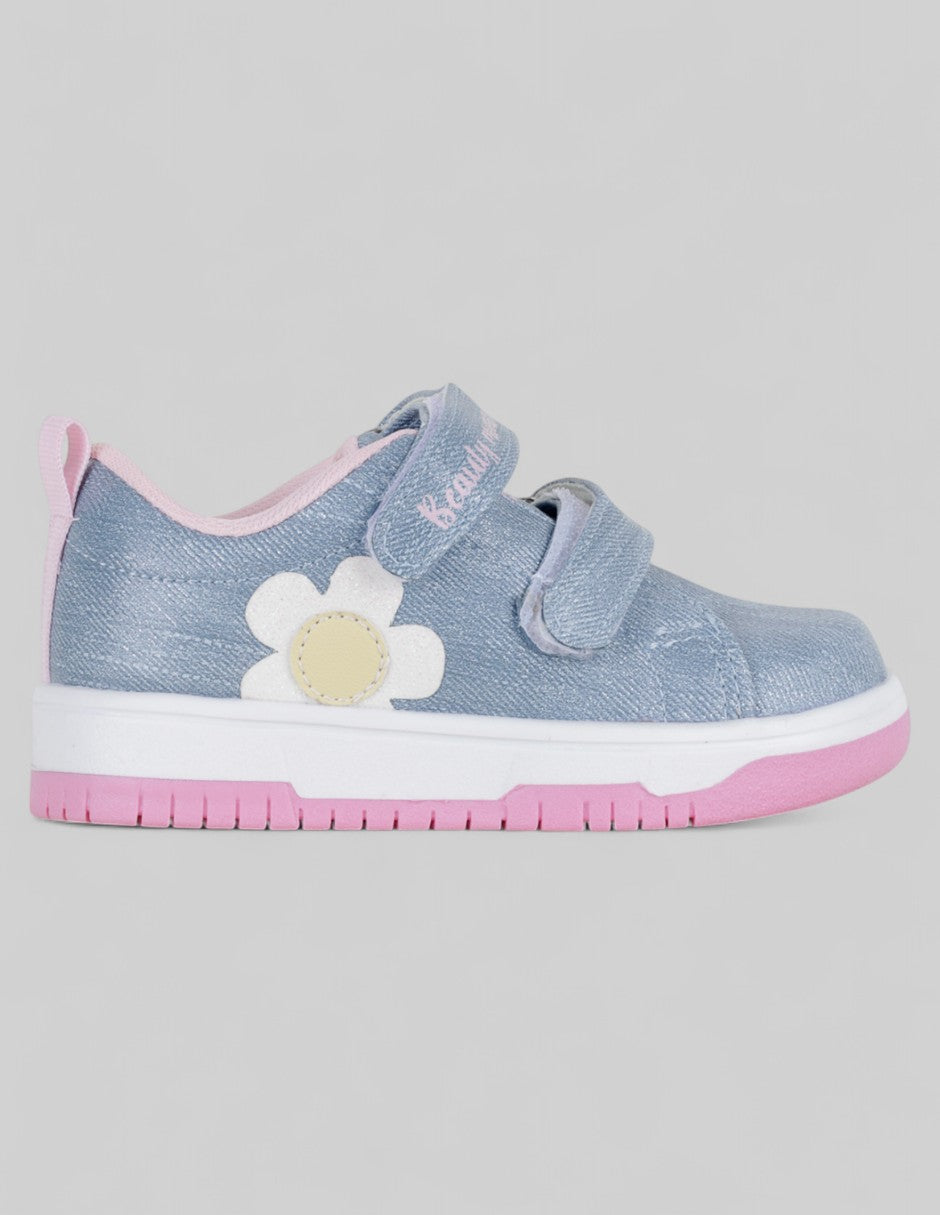 Tenis Kids  en Sintético – Azul