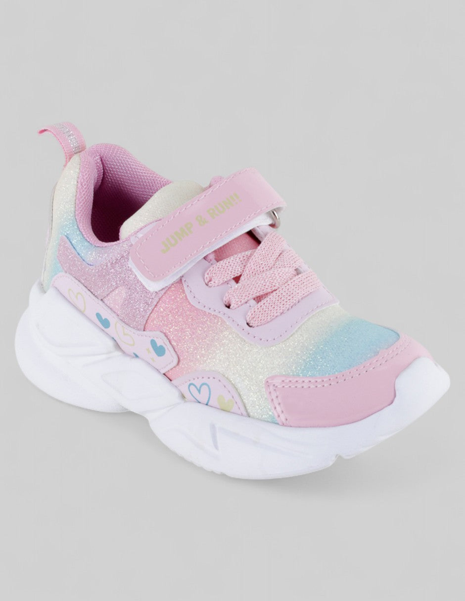 Tenis Kids  en Sintético – Rosa