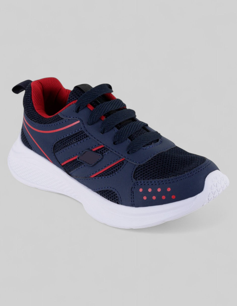 Tenis Kids  en Piel vegana – Azul