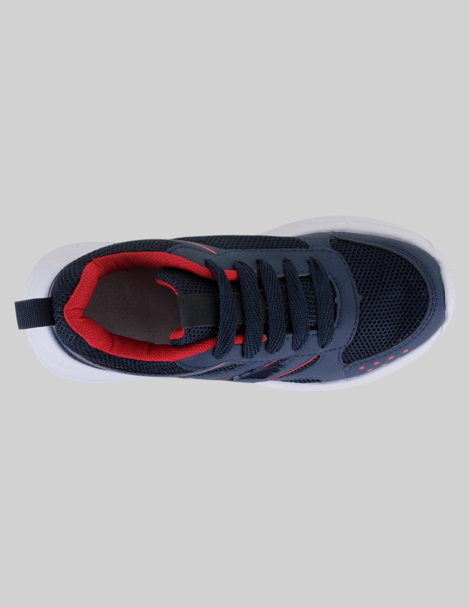 Tenis Kids  en Piel vegana – Azul