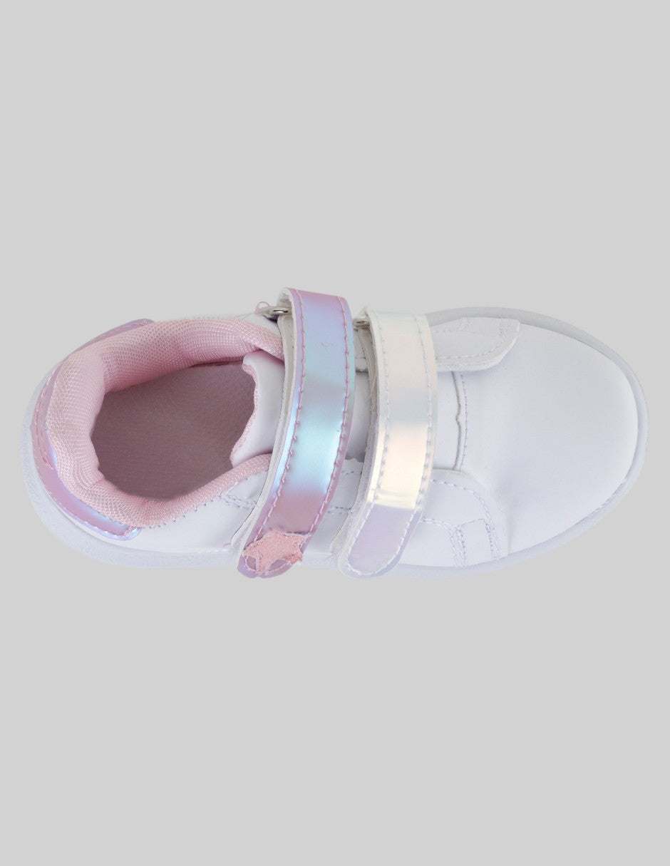 Tenis Kids  en Sintético – Blanco