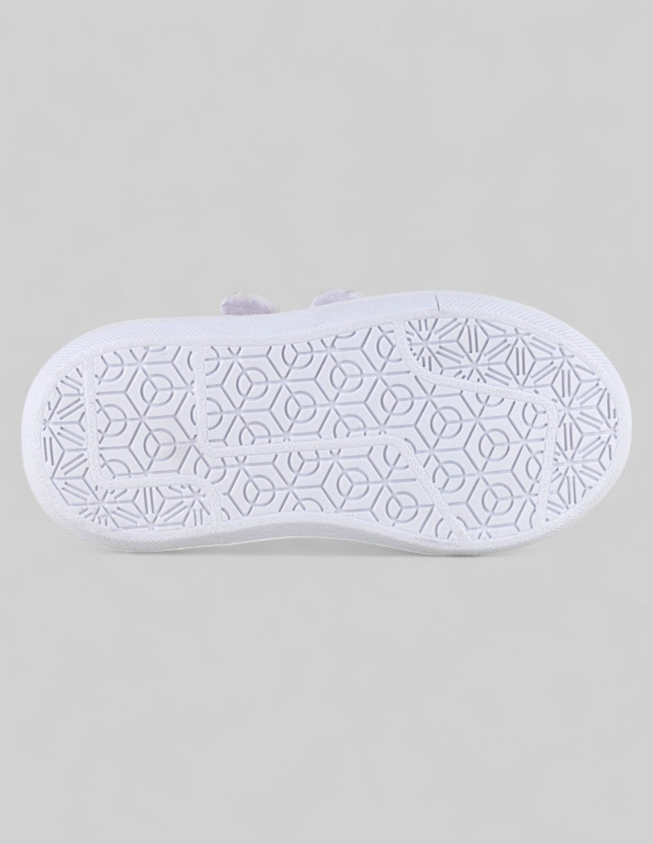 Tenis Kids  en Sintético – Blanco