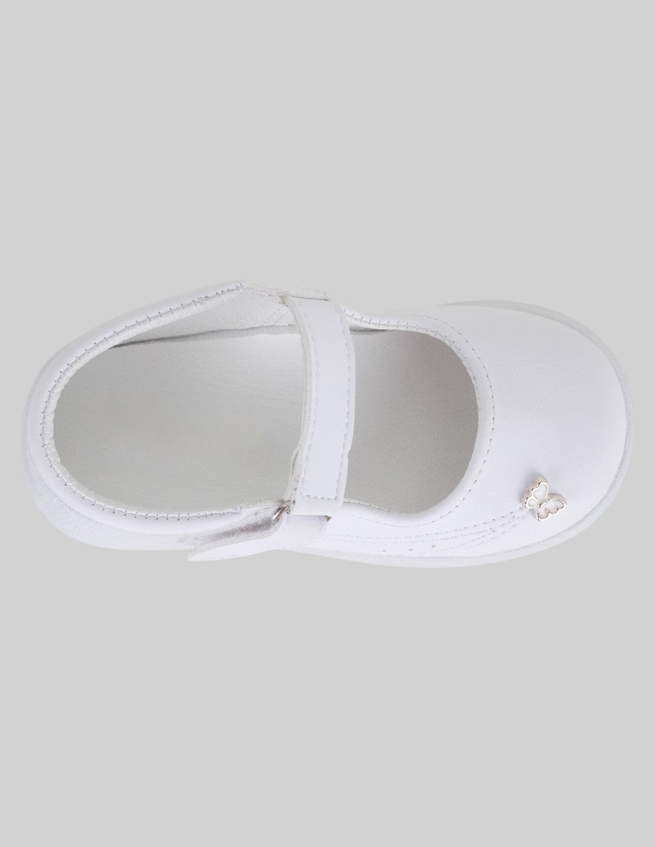 Mary Jane Kids  en Piel vegana – Blanco