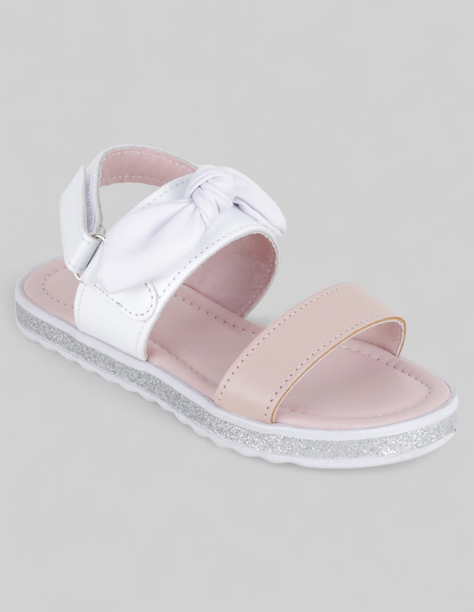 Sandalias Kids  en Piel vegana – Blanco