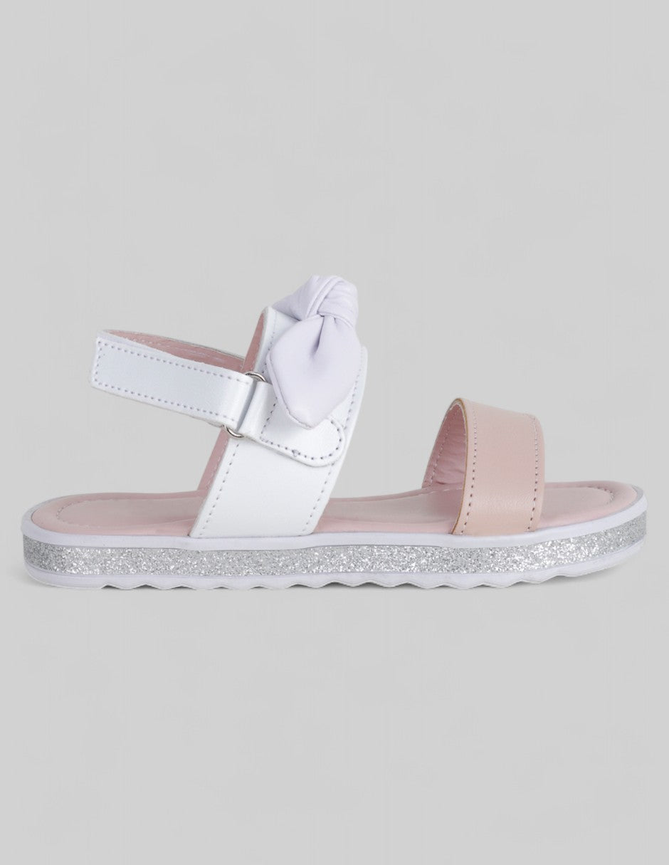 Sandalias Kids  en Piel vegana – Blanco